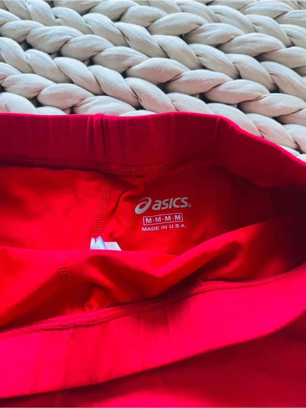 ASICS Women's Red Spandex Shorts - Picture 9 of 10